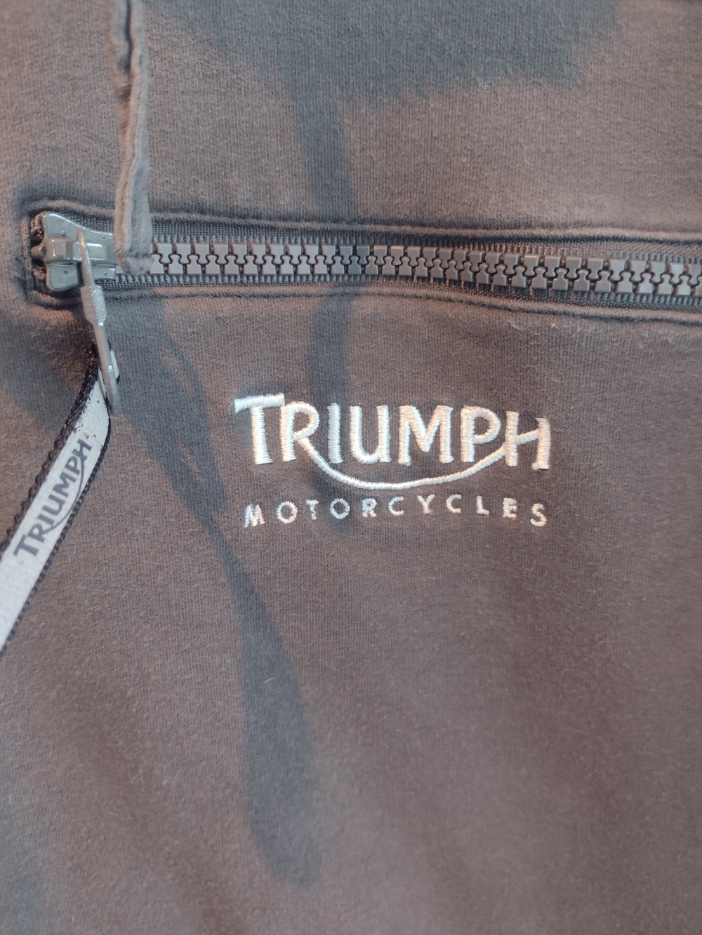 Triumph Navy and Charcoal Logo Tag Sweatshirt - Picture 4 of 8